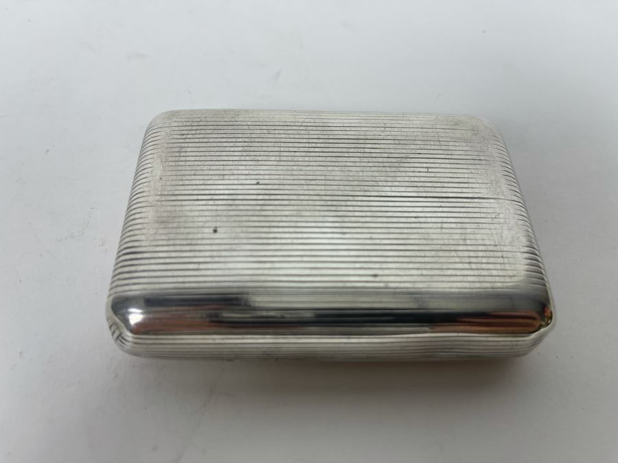 Antique Sterling Silver Wallet Compact Purse 132.8g [Photo 10]