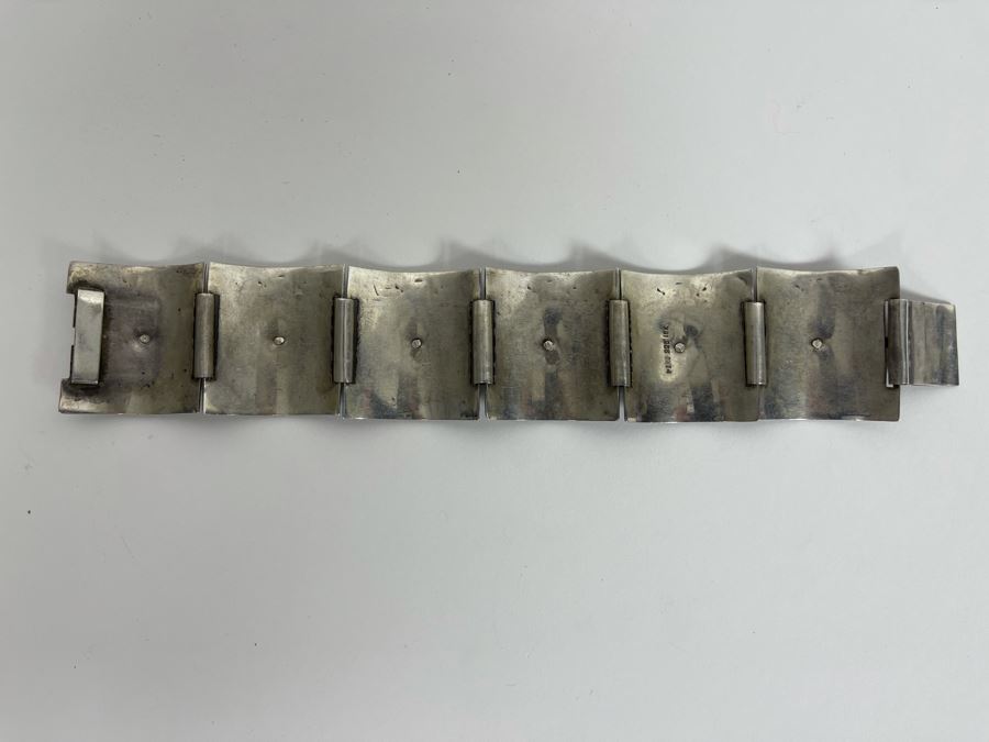 Sterling Silver And 18K Gold Bracelet From Peru 46.5g [Photo 7]