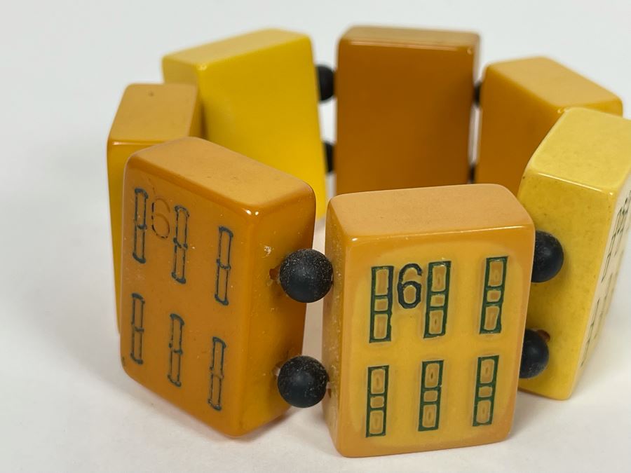 Vintage Bakelite Mahjong Bracelet [Photo 4]