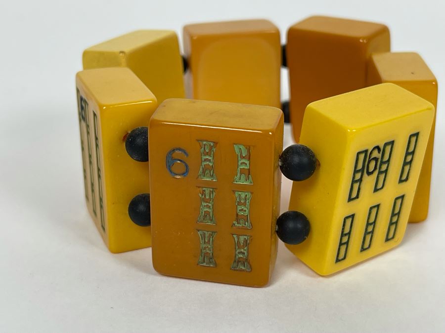 Vintage Bakelite Mahjong Bracelet [Photo 2]