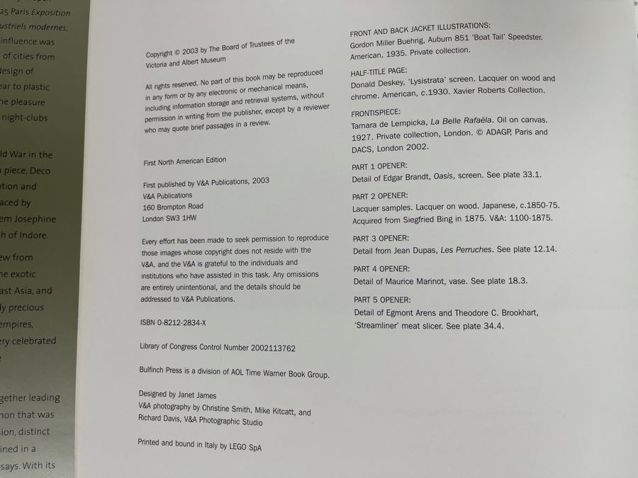 Art Deco 1910-1939 Coffee Table Book Retails $65 [Photo 5]