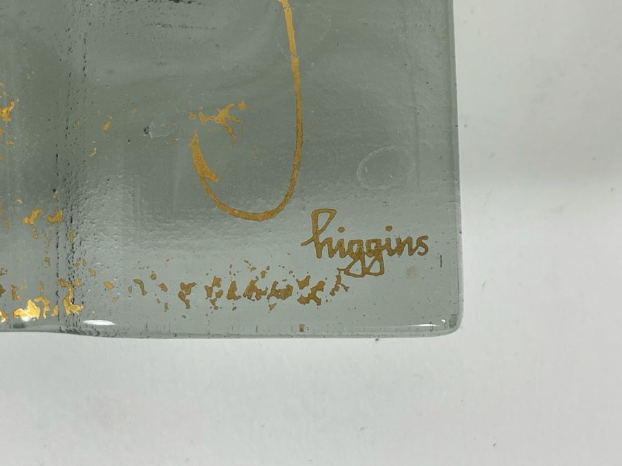 Mid-Century Glass Ashtray By Higgins Glass Studio 10 X 7 [Photo 4]