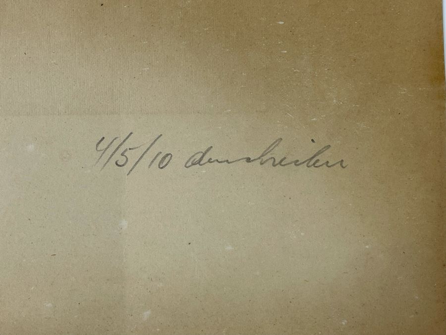 Vintage Hand Signed 1948 E Densler Leopard Print 5.5W X 6.5H [Photo 6]