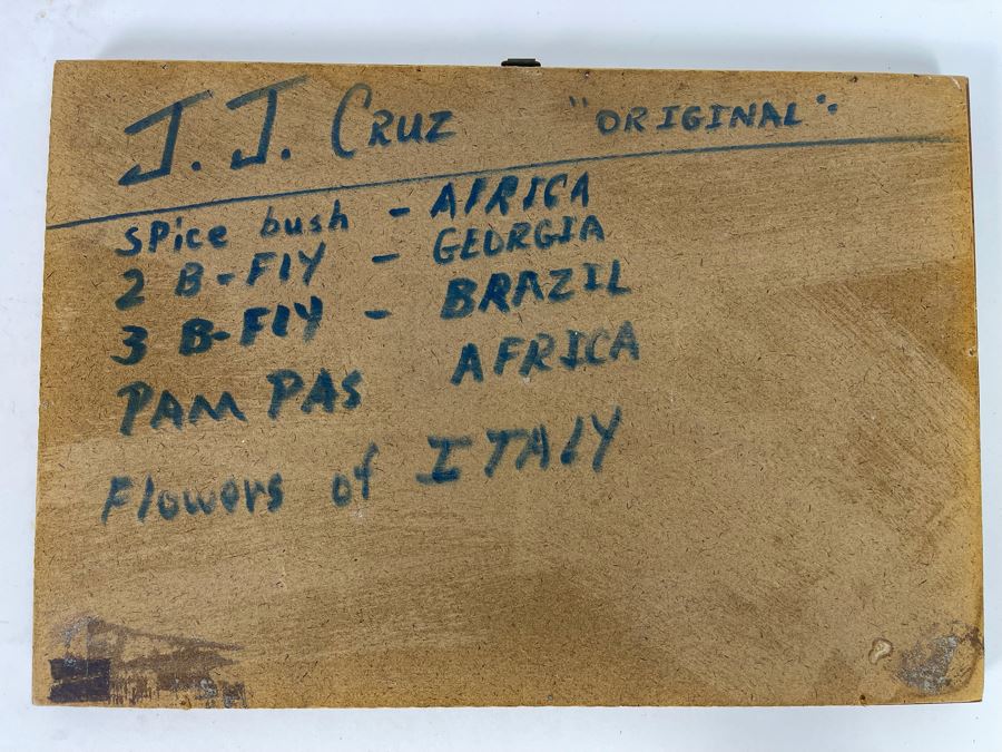 Original Framed Butterflies Artwork Dome Glass Frame By J.J. Cruz 12.5 X 8.5 [Photo 9]