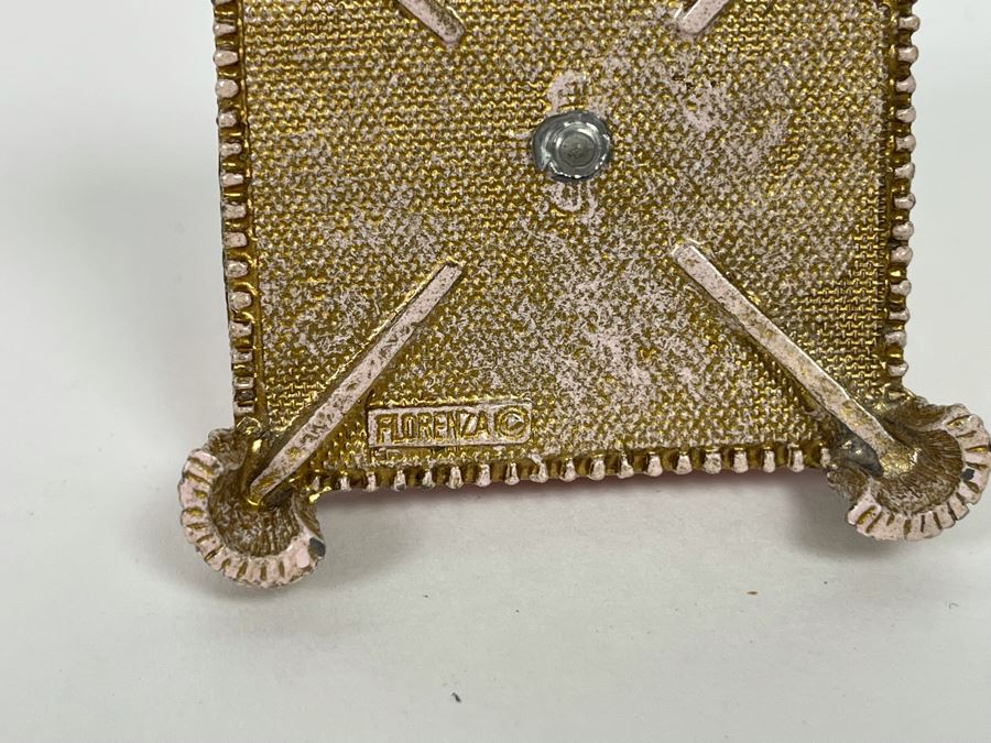 Vintage Florenza Cherub Angel Playing Harp Lyre Pin Cushion 2W X 2H [Photo 9]