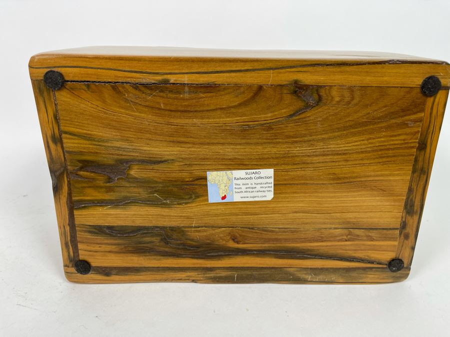 Heavy Sujaro Railwoods Collection Handcrafted Box From Antique Recycled South African Railway Ties 11.5W X 7.5D X 5.5H [Photo 10]