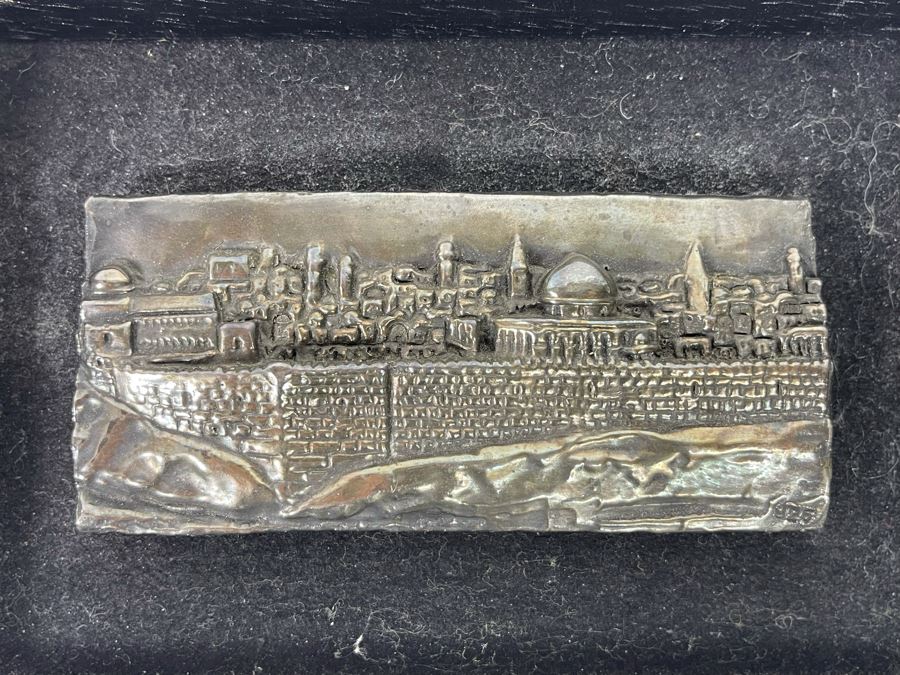 Vintage Sterling Silver Bas Relief Framed Artwork 7.5 X 5.5 [Photo 3]