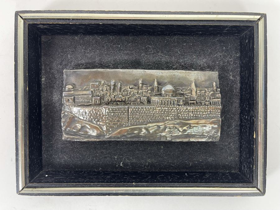 Vintage Sterling Silver Bas Relief Framed Artwork 7.5 X 5.5 [Photo 2]