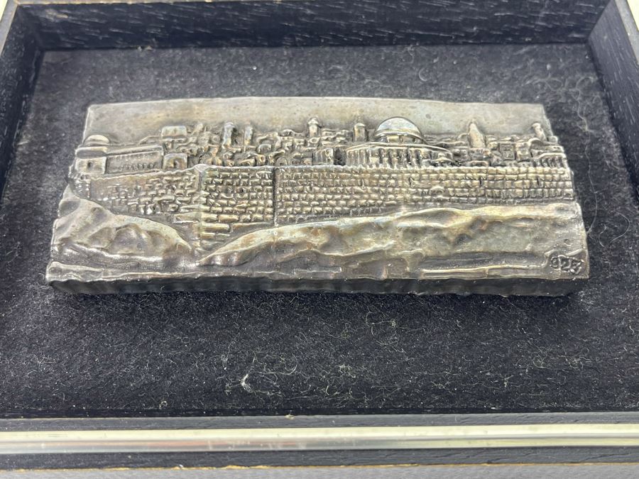 Vintage Sterling Silver Bas Relief Framed Artwork 7.5 X 5.5 [Photo 4]