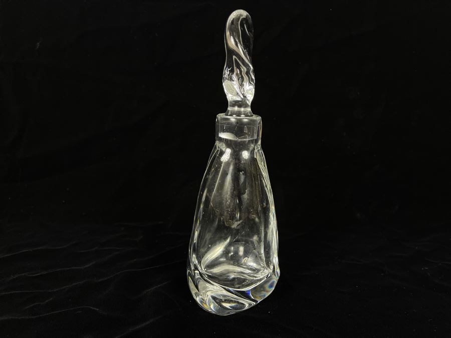 Daum France Art Glass Bottle With Stopper 8H [Photo 2]