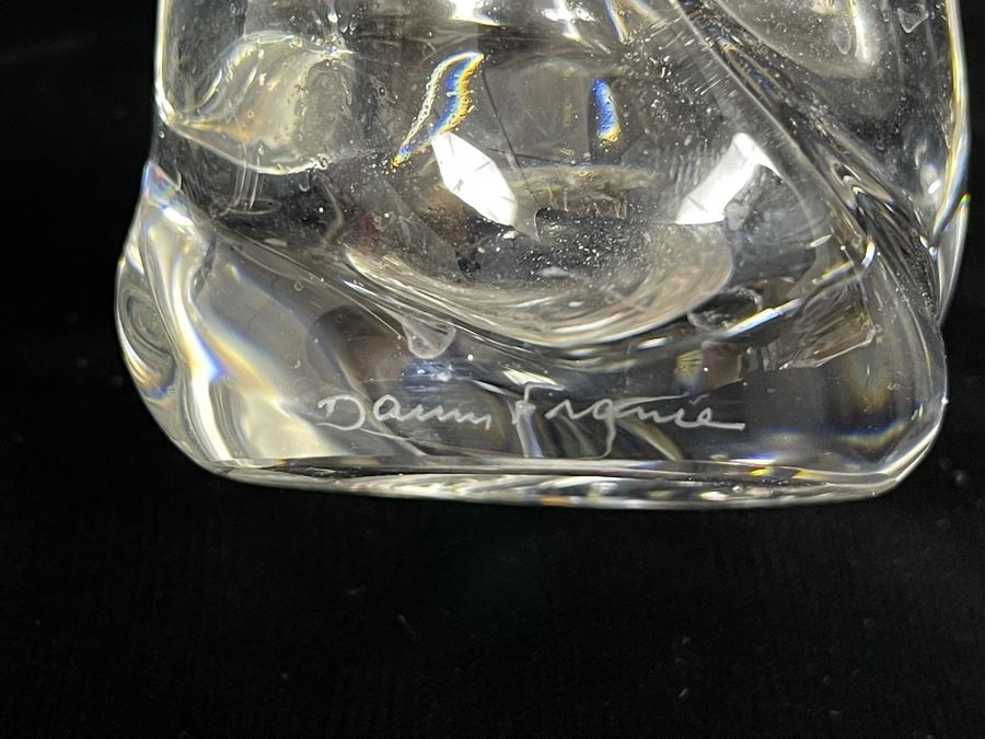 Daum France Art Glass Bottle With Stopper 8H [Photo 6]