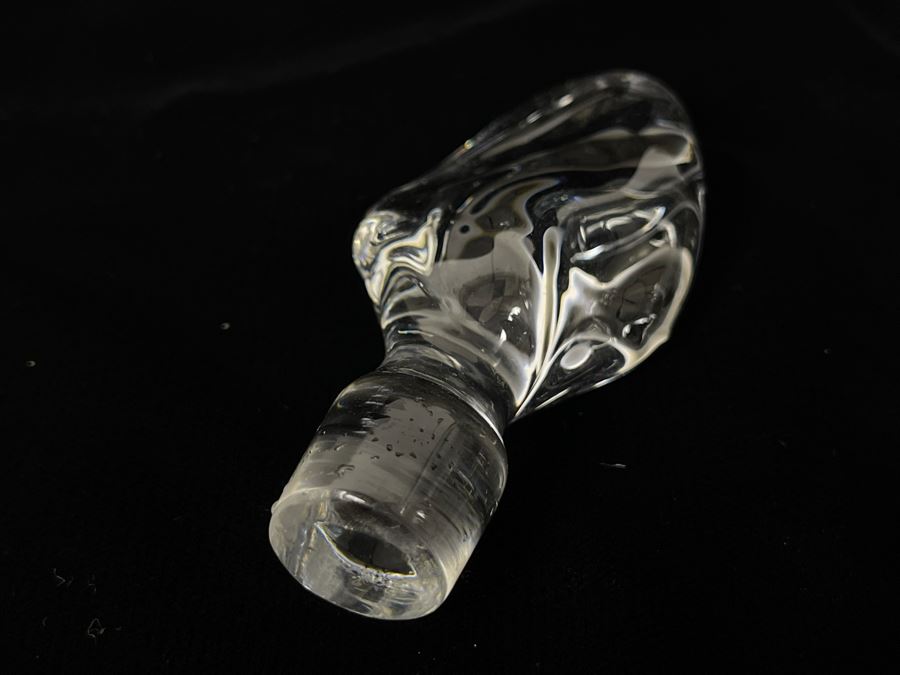 Daum France Art Glass Bottle With Stopper 8H [Photo 4]
