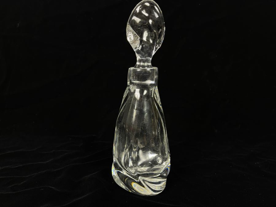 Daum France Art Glass Bottle With Stopper 8H [Photo 3]