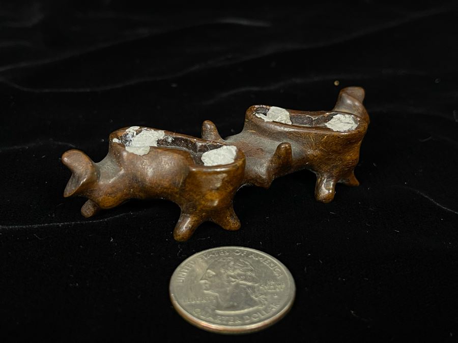 Chinese Carved Red Stone Horse On Custom Wooden Stand 3.25W X 2H [Photo 8]