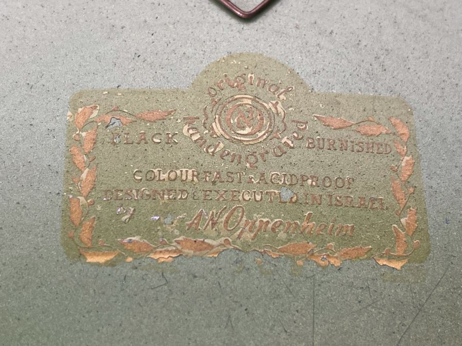 Mid-Century Metal Tray By A.N. Oppenheim Made In Israel Wall Hanging [Photo 6]