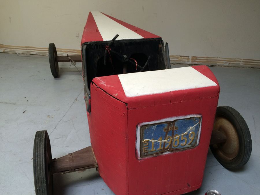 wooden soap box derby car