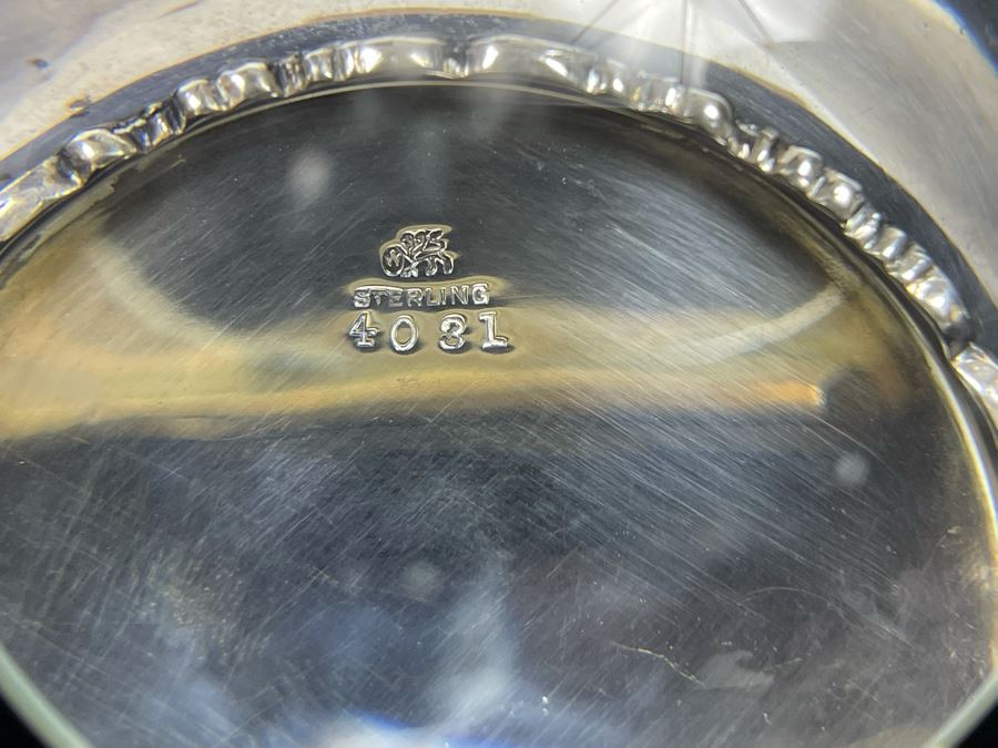 Vintage Art Nouveau Repousse Sterling Silver Bud Vase By Whiting Manufacturing Company (See Photos For Several Dents) 6.5H 162.5g [Photo 8]