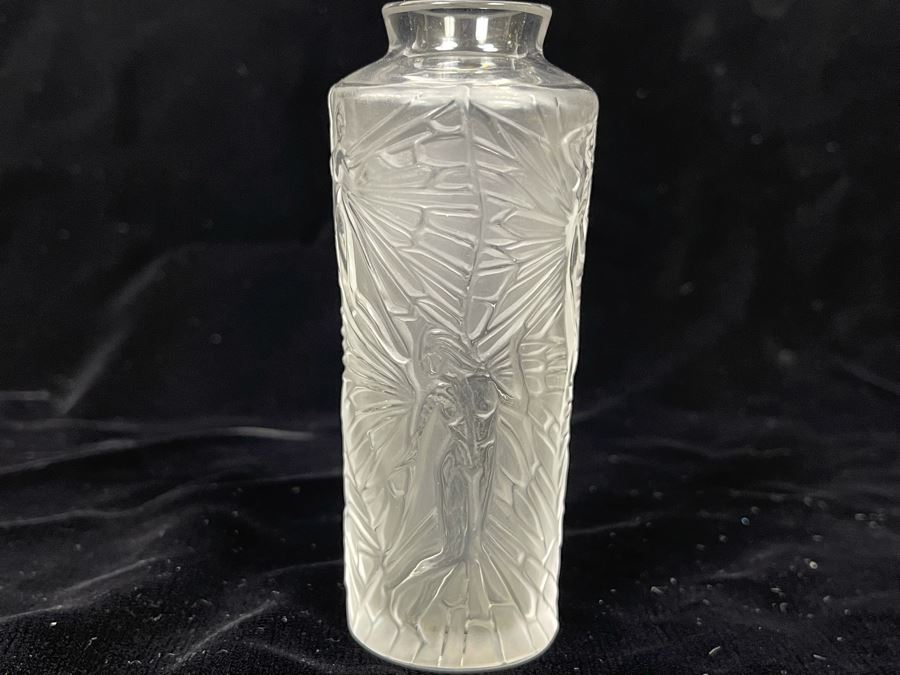 Signed Lalique France Crystal Fairy Bottle 4H [Photo 3]