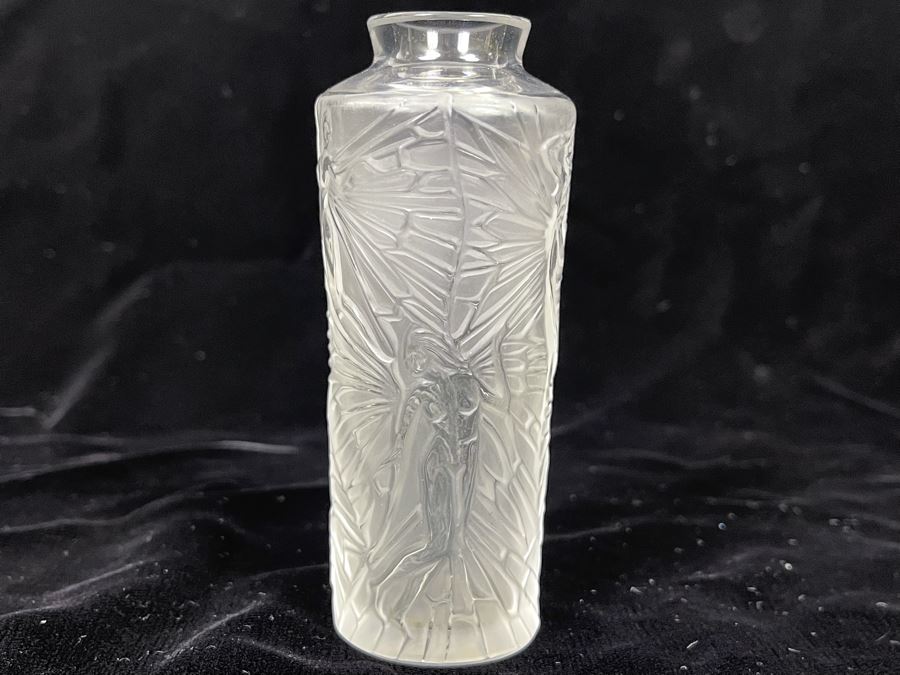 Signed Lalique France Crystal Fairy Bottle 4H [Photo 1]