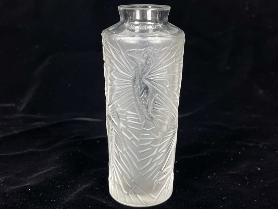 Signed Lalique France Crystal Fairy Bottle 4H [Photo 5]