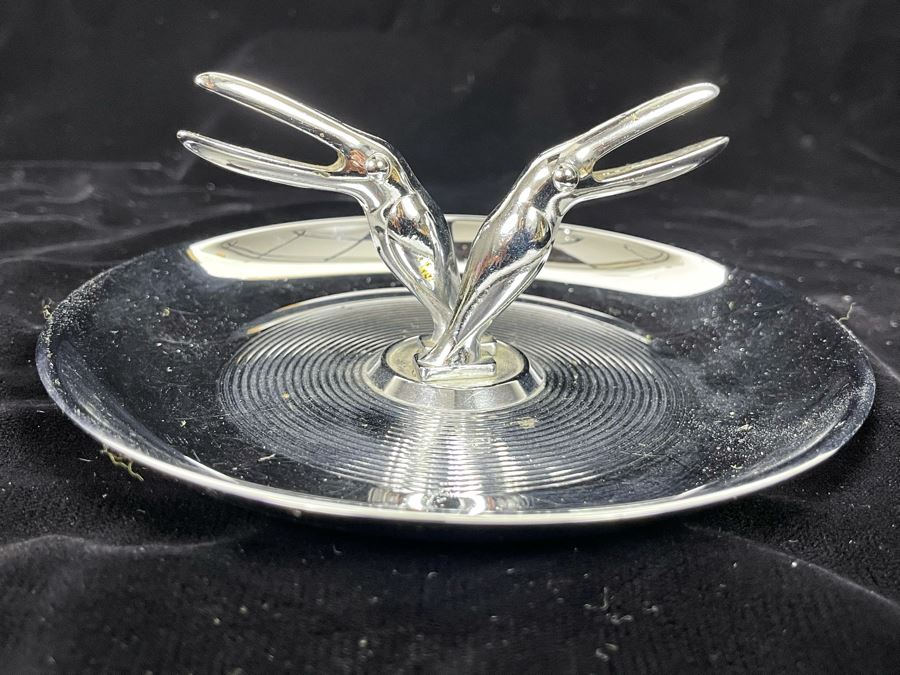 Vintage Mid-Century Toucan Bird Chrome Pincherette Ashtray 6W X 2H [Photo 4]
