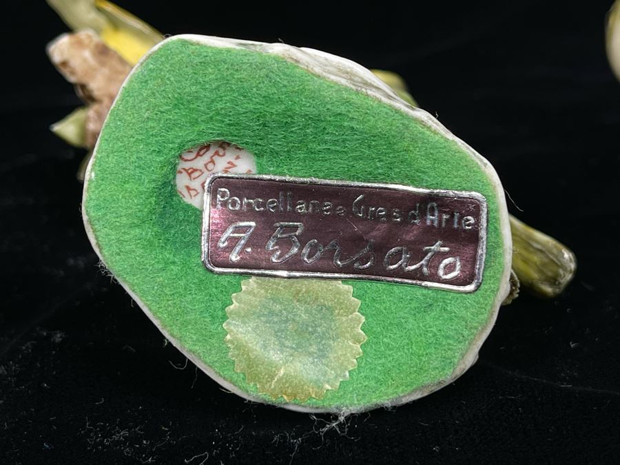 Pair Of Vintage A. Borsato Porcelain Bird Figurines (Antonio Borsato) 3.5H [Photo 7]