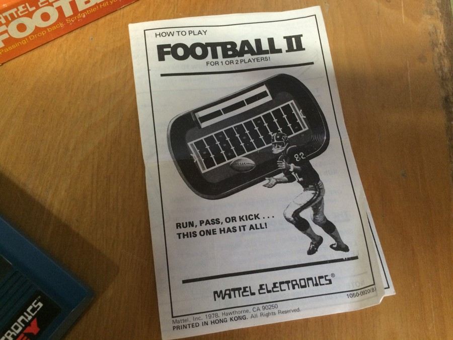 Mattel Electronics Football 2 and Hockey Handheld Vintage Electronic Games [Photo 9]