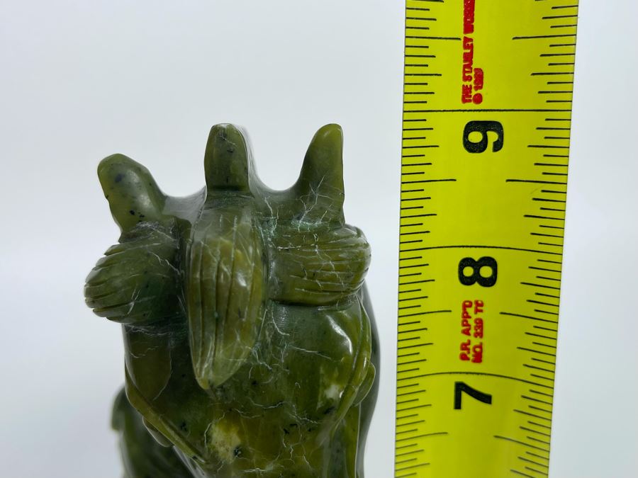 Vintage Chinese Carved Jade Green Stone Tang Style Horse 10W X 3.25D X 9H [Photo 19]