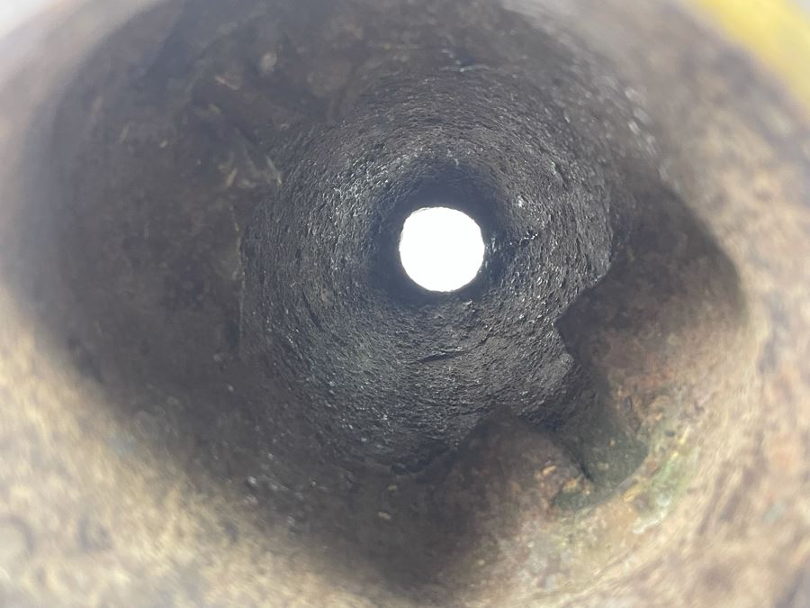 Vintage Benin African Two Face Bronze Sculpture 6W X 10.5H [Photo 20]