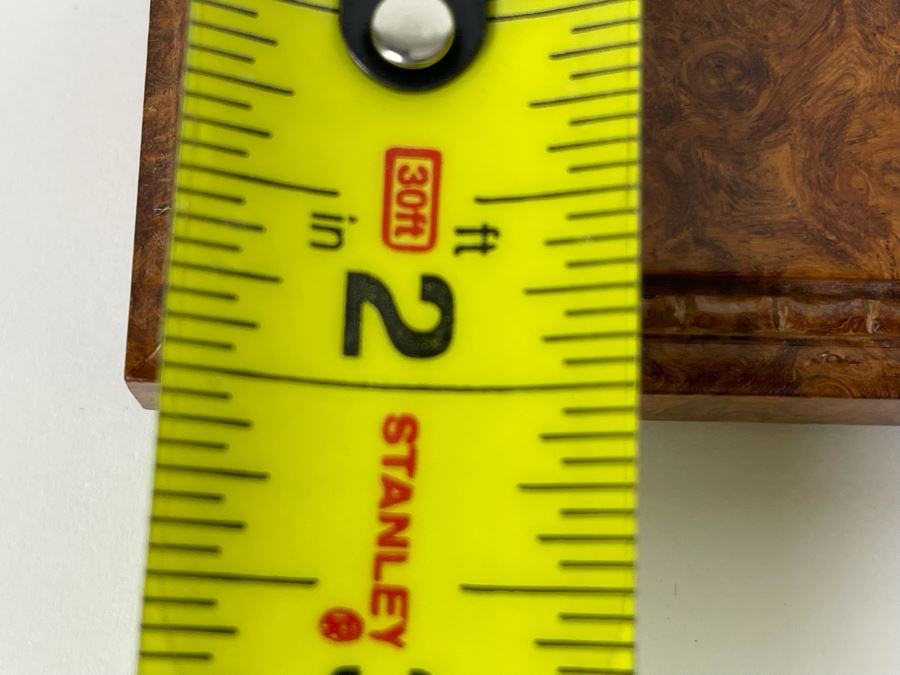 Vintage Signed Chinese Hand Carved Burled Walnut Wood Cricket Insect Cage Box With Sliding Doors And Glass Window Inside (Incredible Amount Of Workmanship) 3.5W X 2D X .75H [Photo 16]