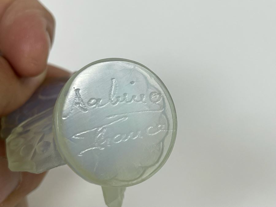 Signed Sabino France Opalescent Glass Butterfly Figurines (Set Of Three) 2.5H [Photo 8]