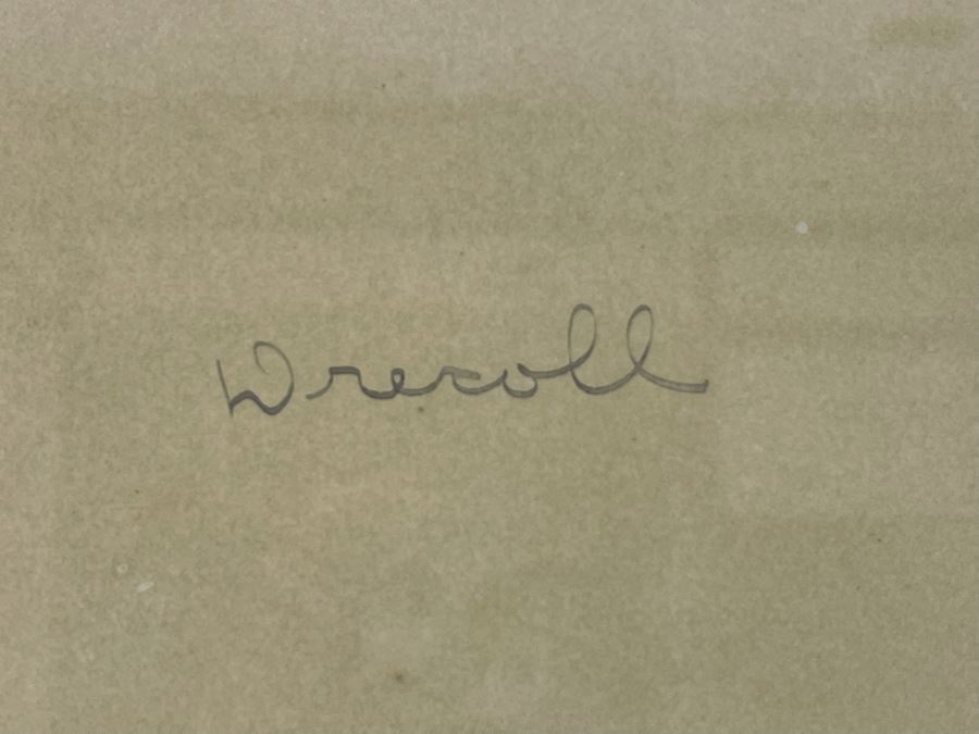 Vintage Pair Of Framed Hand Illustrated Costume Fashion Designs Watercolor Artwork 11 X 14 [Photo 9]