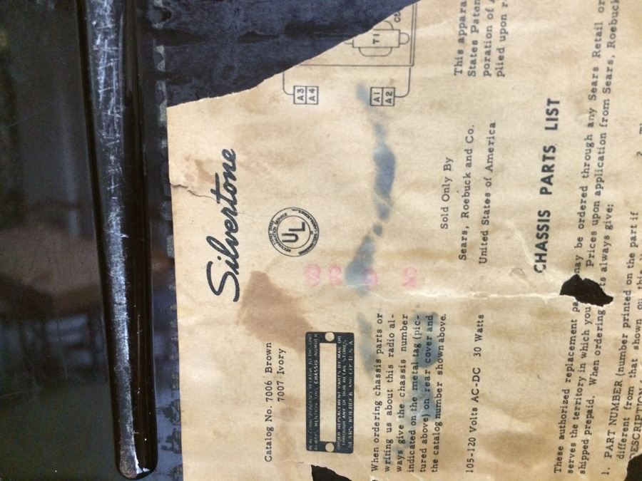 Working Sears Roebuck Silvertone Mid-Century Atomic Radio [Photo 11]