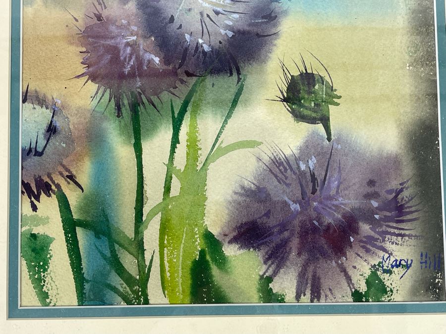Original Mary Hill Watercolor Painting Framed 10 X 14 [Photo 5]