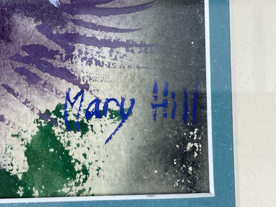 Original Mary Hill Watercolor Painting Framed 10 X 14 [Photo 7]