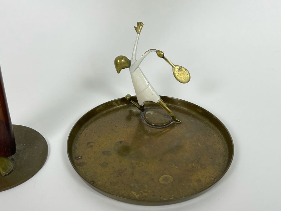 Karl Hagenauer (Austria, 1898–1956) Wein Art Deco Handmade Metal And Wood Jesus Christ Sculpture 9H And Karl Hagenauer Tennis Sculpture Made In Austria [Photo 6]