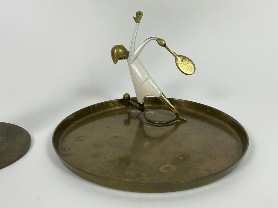 Karl Hagenauer (Austria, 1898–1956) Wein Art Deco Handmade Metal And Wood Jesus Christ Sculpture 9H And Karl Hagenauer Tennis Sculpture Made In Austria [Photo 5]