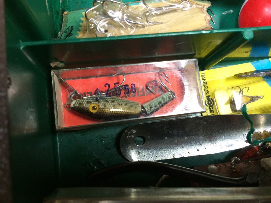 Vintage Metal Kennedy Tackle Box Packed with Vintage Lures and Fishing Equipment [Photo 19]
