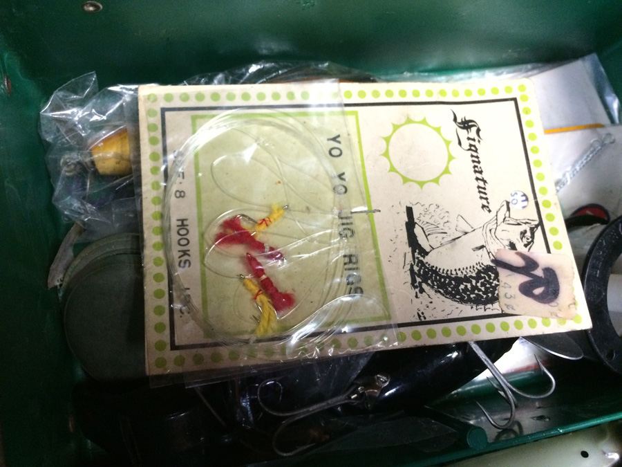 Vintage Metal Kennedy Tackle Box Packed with Vintage Lures and Fishing Equipment [Photo 24]