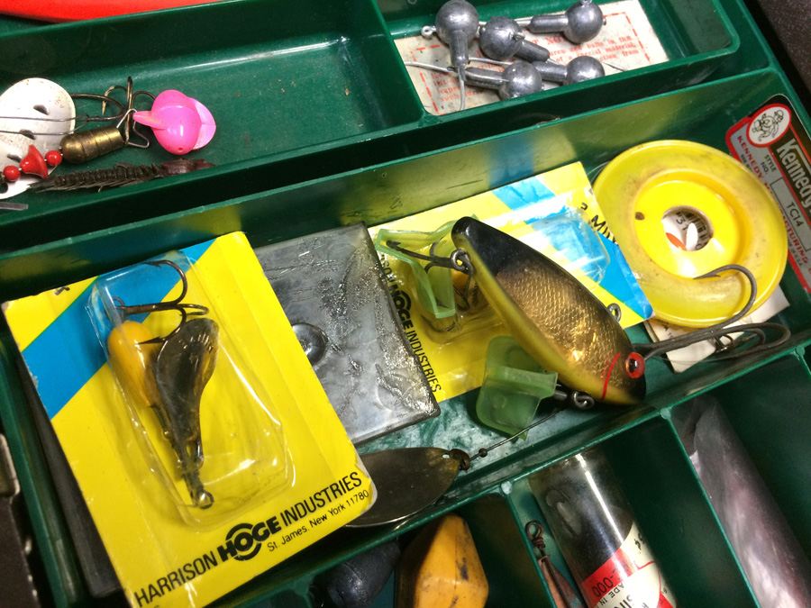 Vintage Metal Kennedy Tackle Box Packed with Vintage Lures and Fishing ...