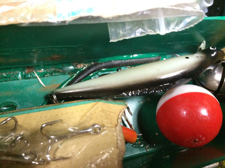 Vintage Metal Kennedy Tackle Box Packed with Vintage Lures and Fishing Equipment [Photo 21]