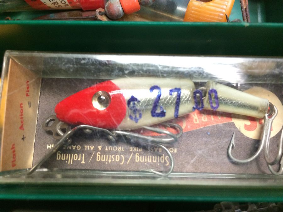 Vintage Metal Kennedy Tackle Box Packed with Vintage Lures and Fishing ...