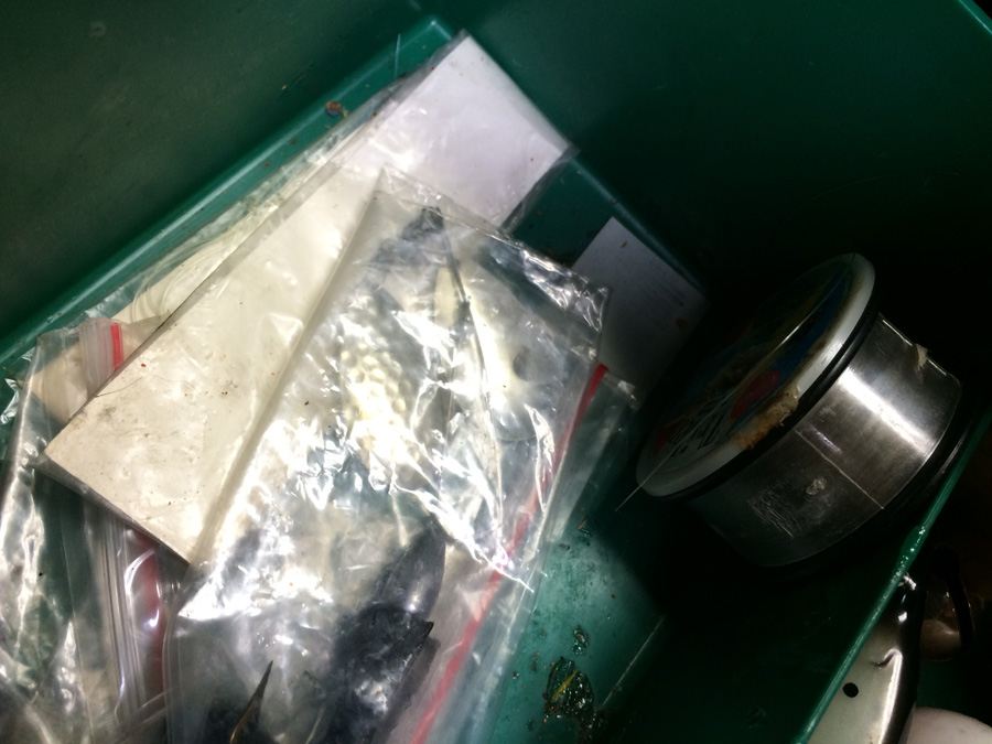 Vintage Metal Kennedy Tackle Box Packed with Vintage Lures and Fishing Equipment [Photo 29]