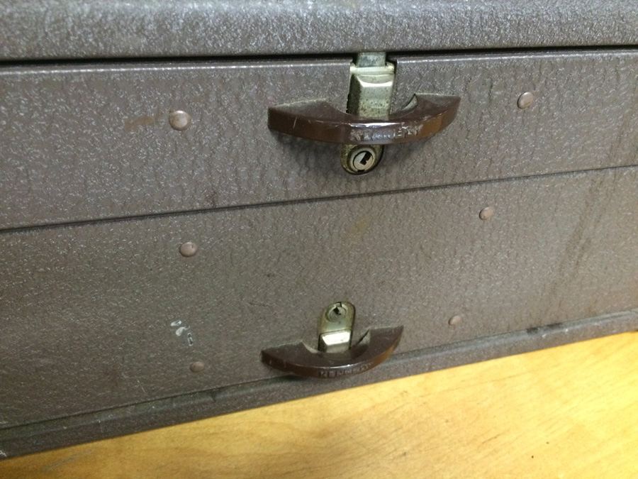 Vintage Metal Kennedy Tackle Box Packed with Vintage Lures and Fishing Equipment [Photo 4]