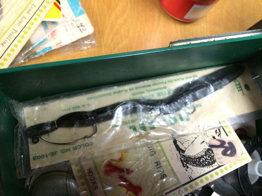 Vintage Metal Kennedy Tackle Box Packed with Vintage Lures and Fishing Equipment [Photo 23]
