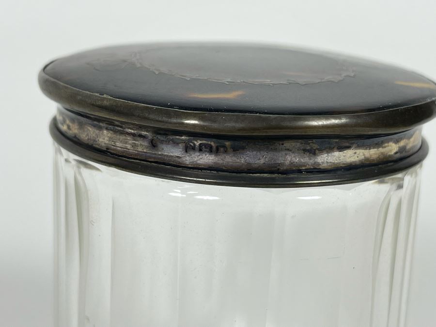 Stunning Inlaid Sterling Silver Lidded Jar 3R X 3H [Photo 6]