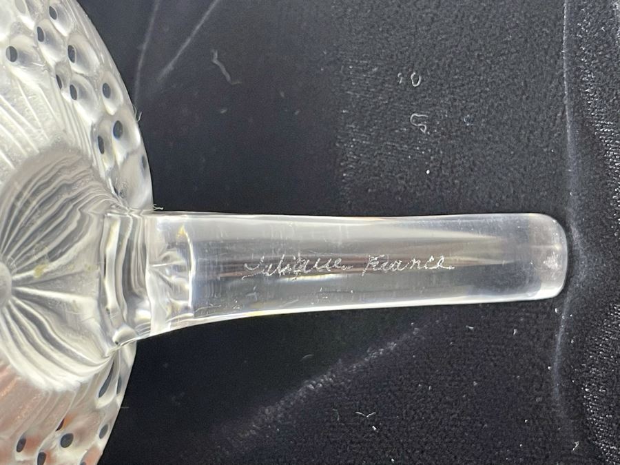 Lalique Crystal Flowers With Stems - Set Of Three 4W X 4.5L [Photo 7]