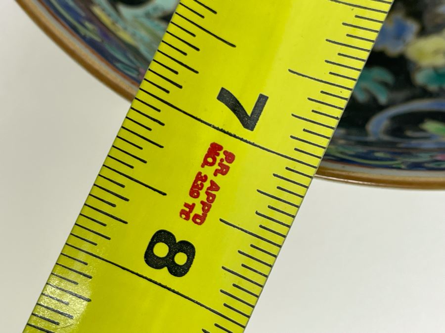 Pair Of Vintage Signed Hand Painted Chinese Dragon Motif Bowls 8.25R X 3.25H And 7R X 2.75H [Photo 16]