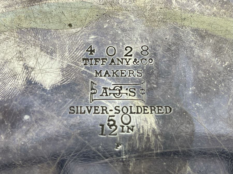 Tiffany & Co Vintage Silver-Soldered Tray 12R [Photo 7]