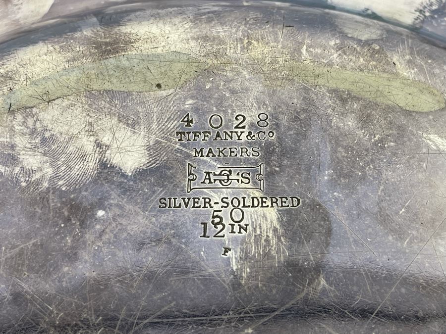 Tiffany & Co Vintage Silver-Soldered Tray 12R [Photo 8]